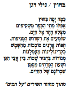 nilly dagan israeltoday